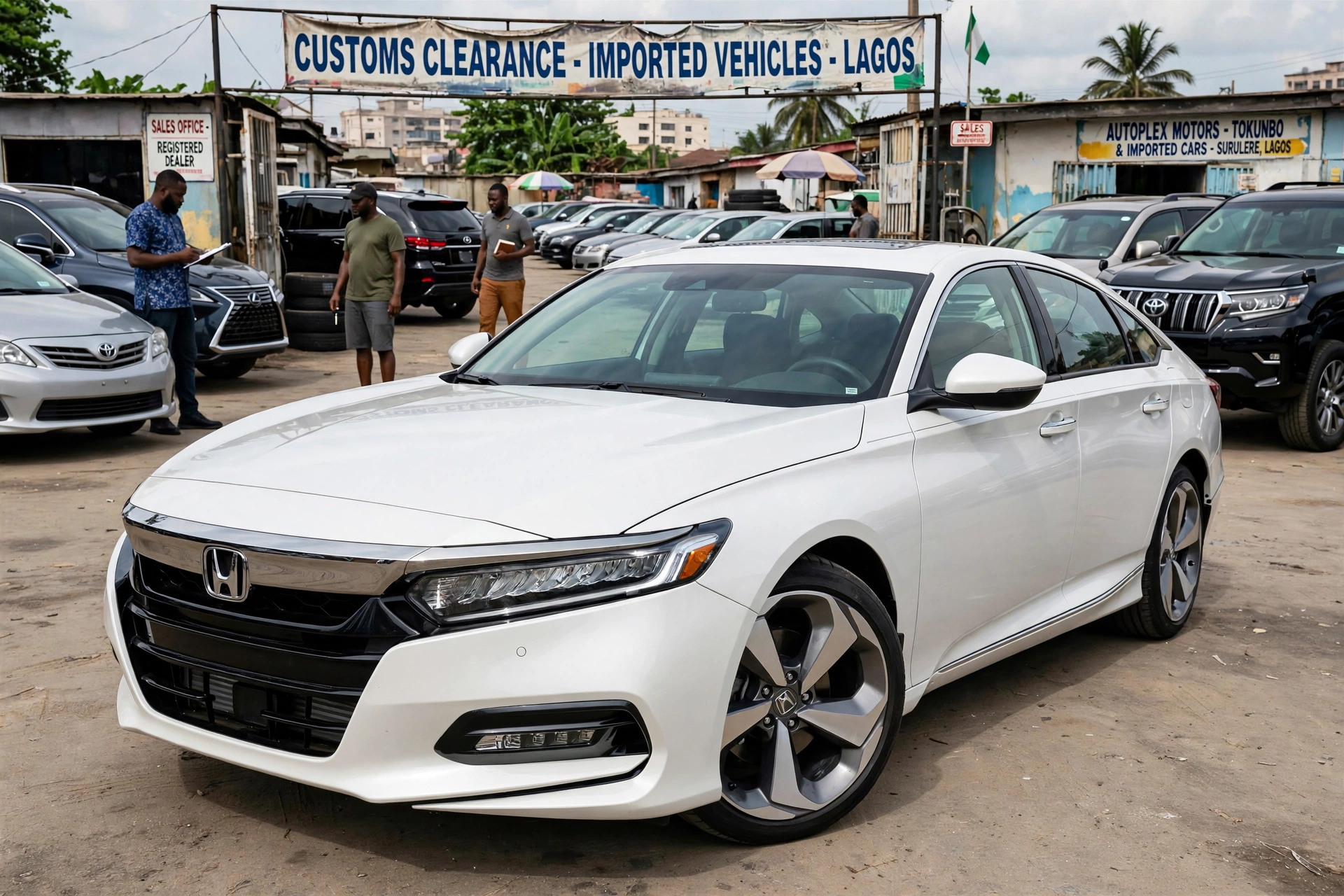 Tokunbo Honda Checklist: How to Inspect, Verify VIN and Avoid Accident-Damaged Cars 4 Featured clean Tokunbo Honda Accord in Lagos car lot – clean Tokunbo Honda checklist