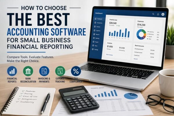 Best Accounting Software for Small Business Financial Reporting dashboard helping business owners manage finances.