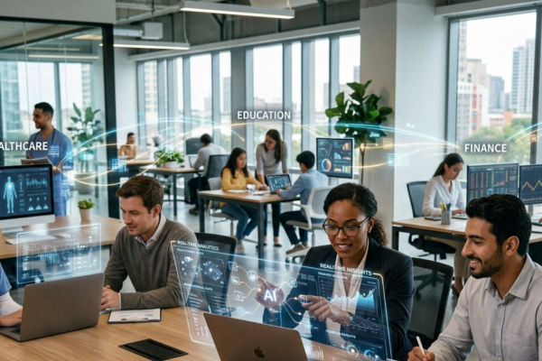 Artificial intelligence technology transforming everyday life and business through digital innovation