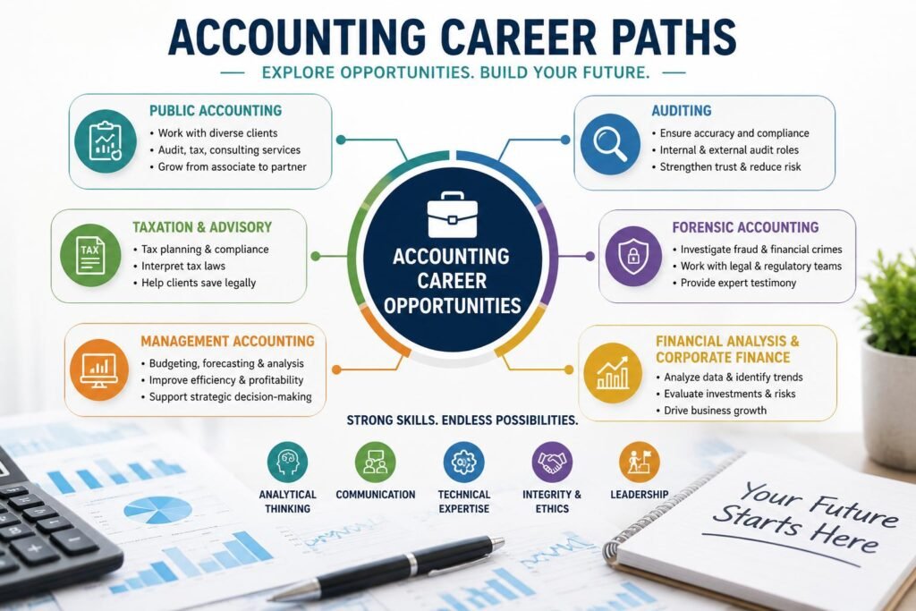 Career Opportunities in Accounting across multiple accounting specializations
