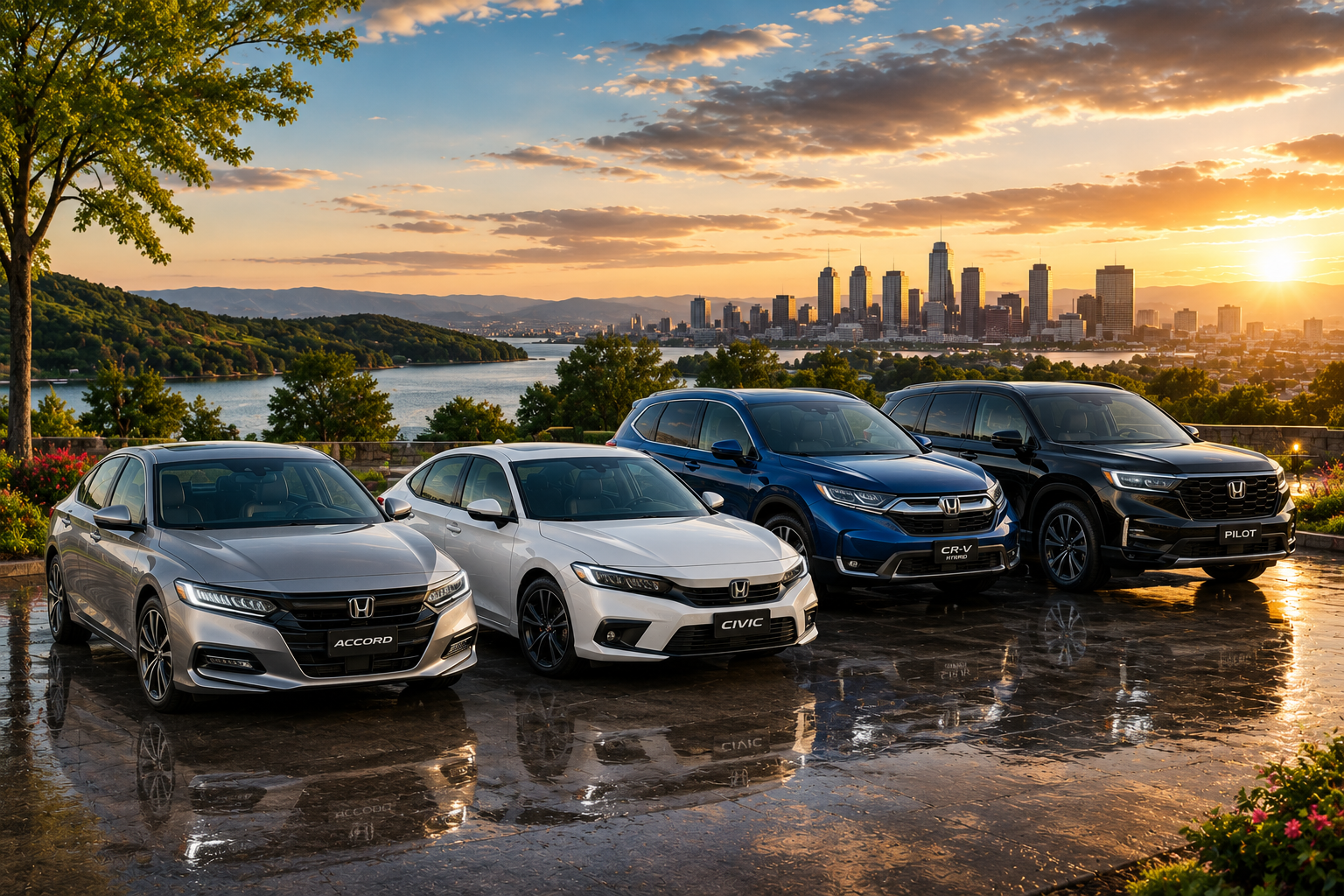 Complete Guide to Honda Cars: Models, Features, Reliability, and Buying Tips 2 Honda car guide featuring the latest Honda Accord, Civic, CR-V, and Pilot models together.