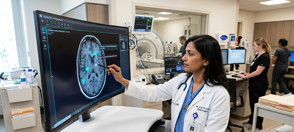 Artificial intelligence in healthcare helping doctors analyze medical images and improve diagnosis