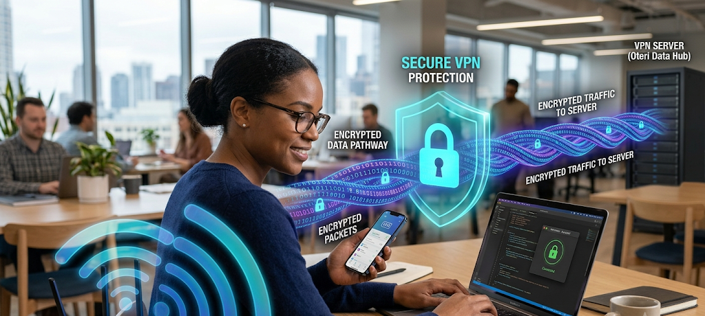 A Beginner’s Guide to Computer Networking: Understanding How Devices Communicate 5 VPN protecting wireless network connection and securing online communication