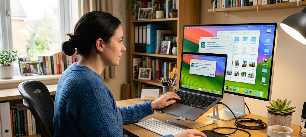Cloud storage system syncing files across multiple devices for data protection
