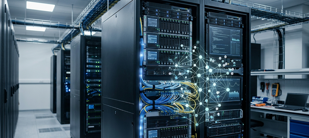 Artificial intelligence system analyzing data through algorithms and neural networks