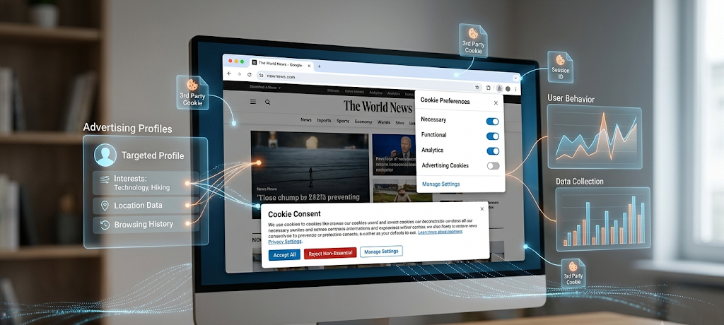 How Data Privacy and Online Security Work to Protect Your Personal Information 3 Browser cookies and online tracking technology collecting user browsing information