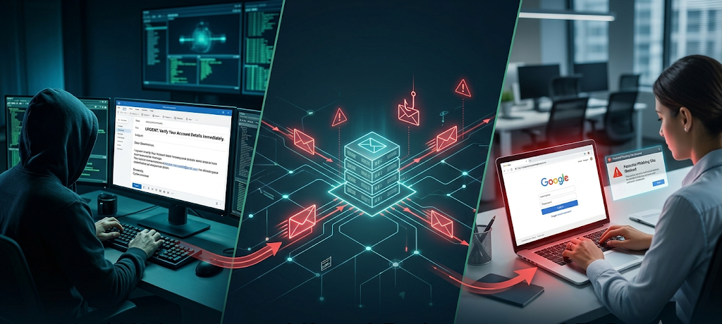 10 Types of Phishing Scams You Must Know How to Identify and Avoid 2 Visual explanation of how phishing attacks trick users into revealing personal information