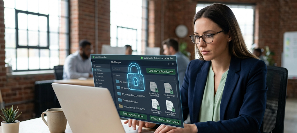 10 Cybersecurity Practices Every Small Business Owner and Remote Worker Must Follow 4 Encrypted sensitive business files protected with digital security technology
