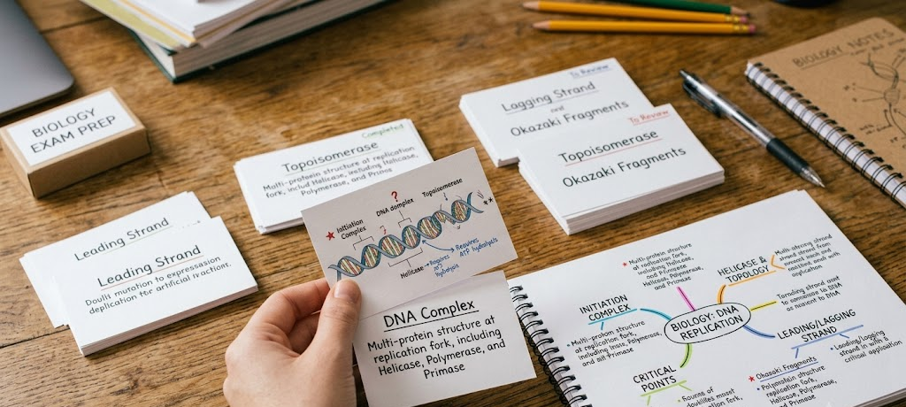 How to Develop Effective Reading Habits for Academic Success 4 Student revising with flashcards and study notes for exam preparation