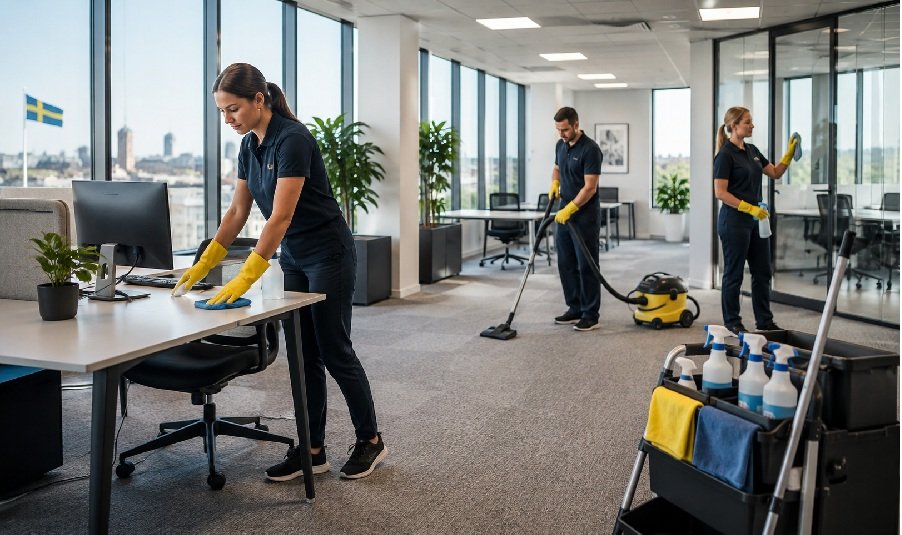 Professionell städning av kontor och kommersiella lokaler i Sverige