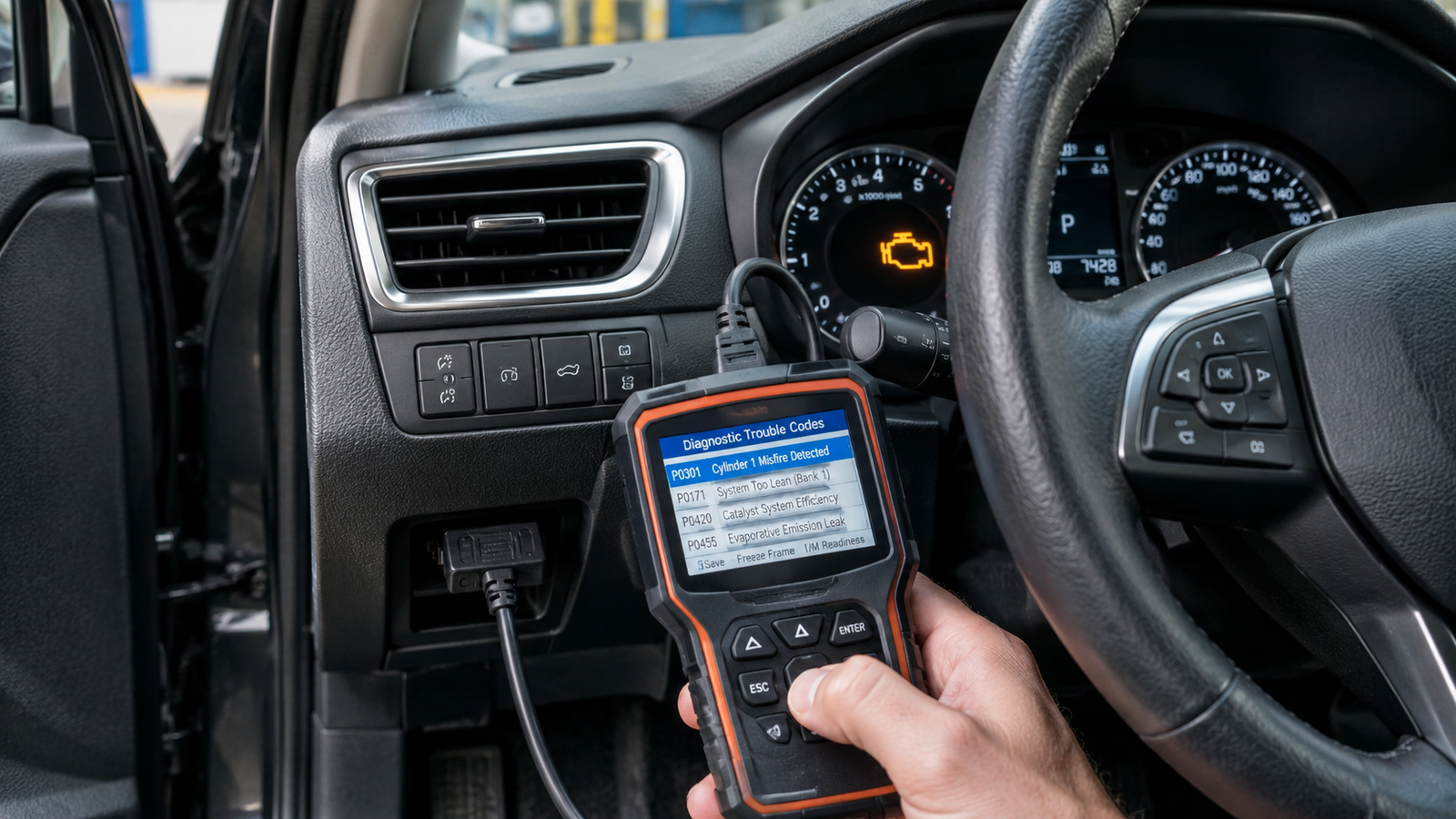 Check Engine Light: How to Find Out What It Means With an OBD2 Scanner 2 Check engine light codes displayed on an OBD2 scanner