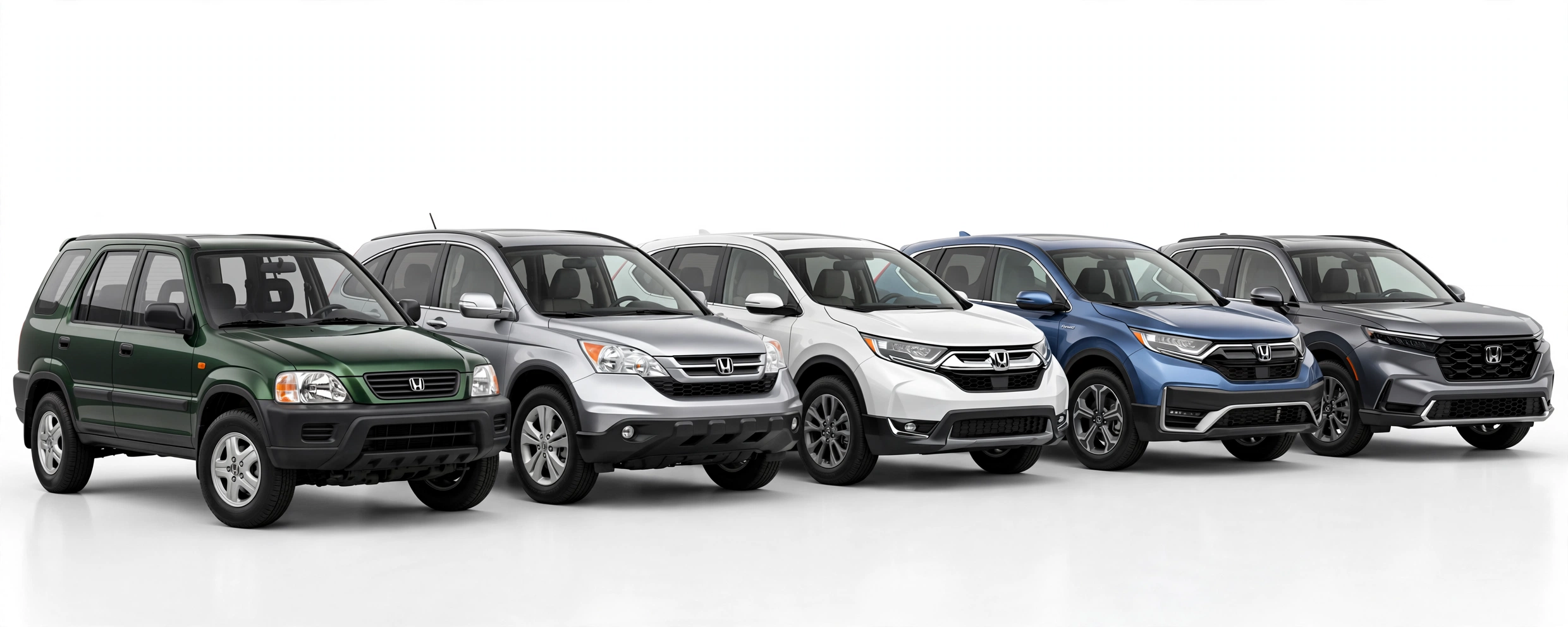 Honda CR-V guide featured image generations evolution lineup from 1997 first to 2026 sixth hybrid