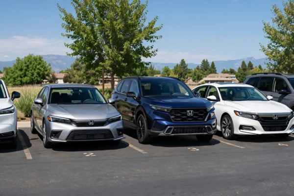 Most Reliable Honda Models ranked featured image lineup HR-V Civic CR-V Accord Pilot in order 1 to 5 for longevity