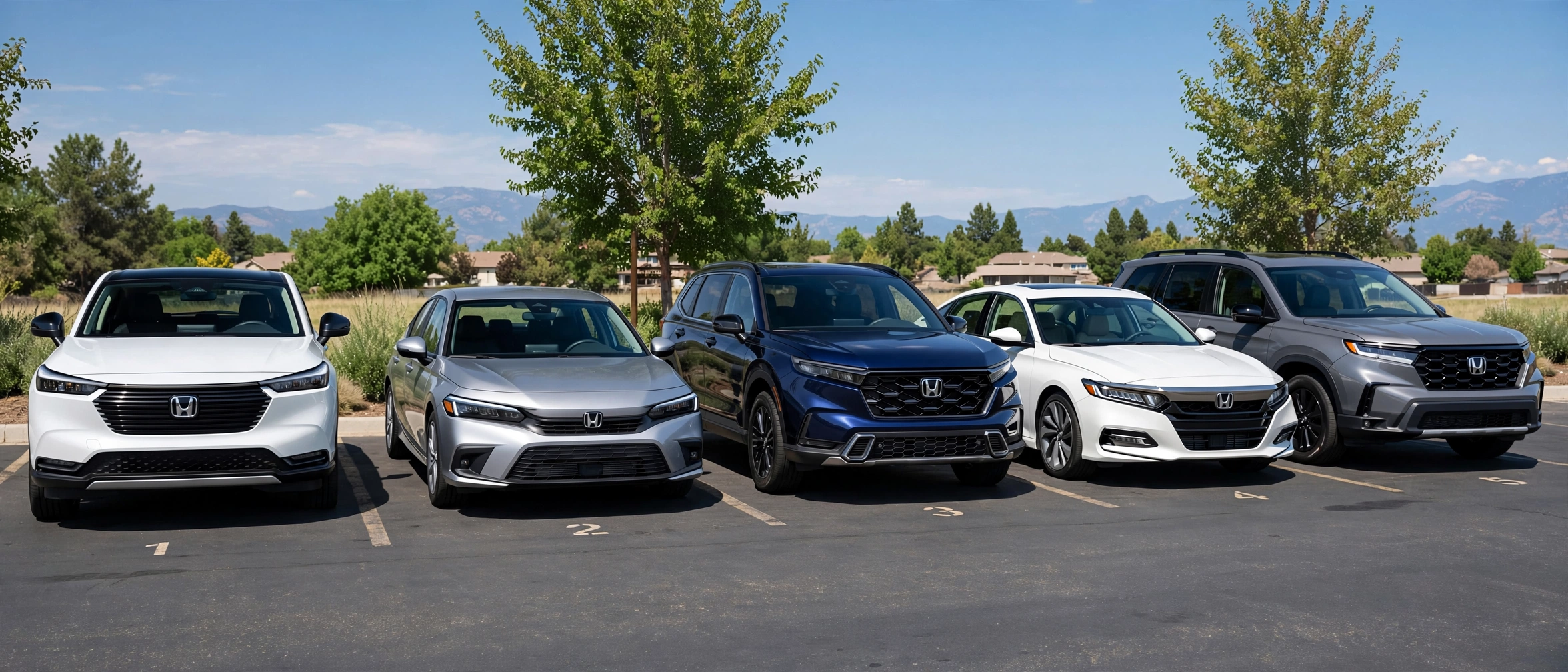 Most Reliable Honda Models ranked featured image lineup HR-V Civic CR-V Accord Pilot in order 1 to 5 for longevity
