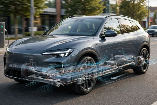 EV technology in a modern electric car