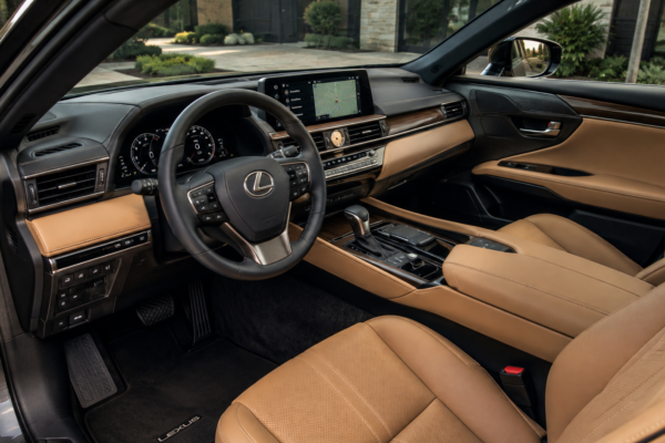 Lexus interior luxury with premium materials, comfortable seats, and advanced cabin technology