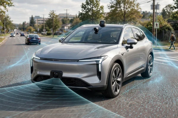 Self-driving cars using cameras radar LiDAR and AI to understand the road