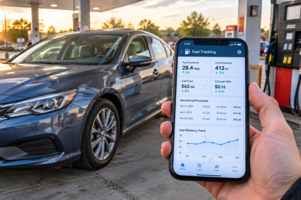 Fuel tracking apps for monitoring car fuel consumption and costs