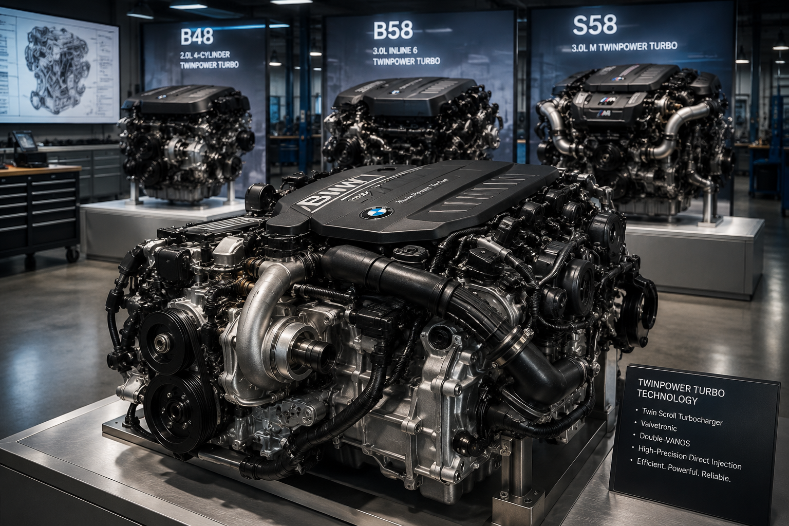 BMW TwinPower Turbo Engines Explained: B48, B58, S58 Technology, Performance, and Lifespan 1 BMW TwinPower Turbo Engines featuring advanced B48, B58 and S58 technology