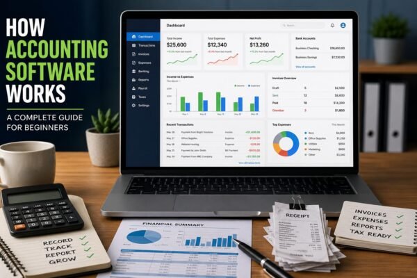 How accounting software works for managing business finances