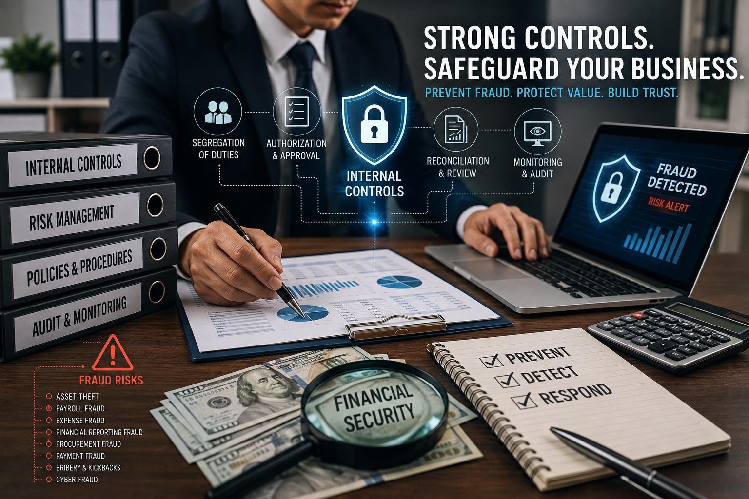 Types of financial fraud and internal controls for fraud prevention