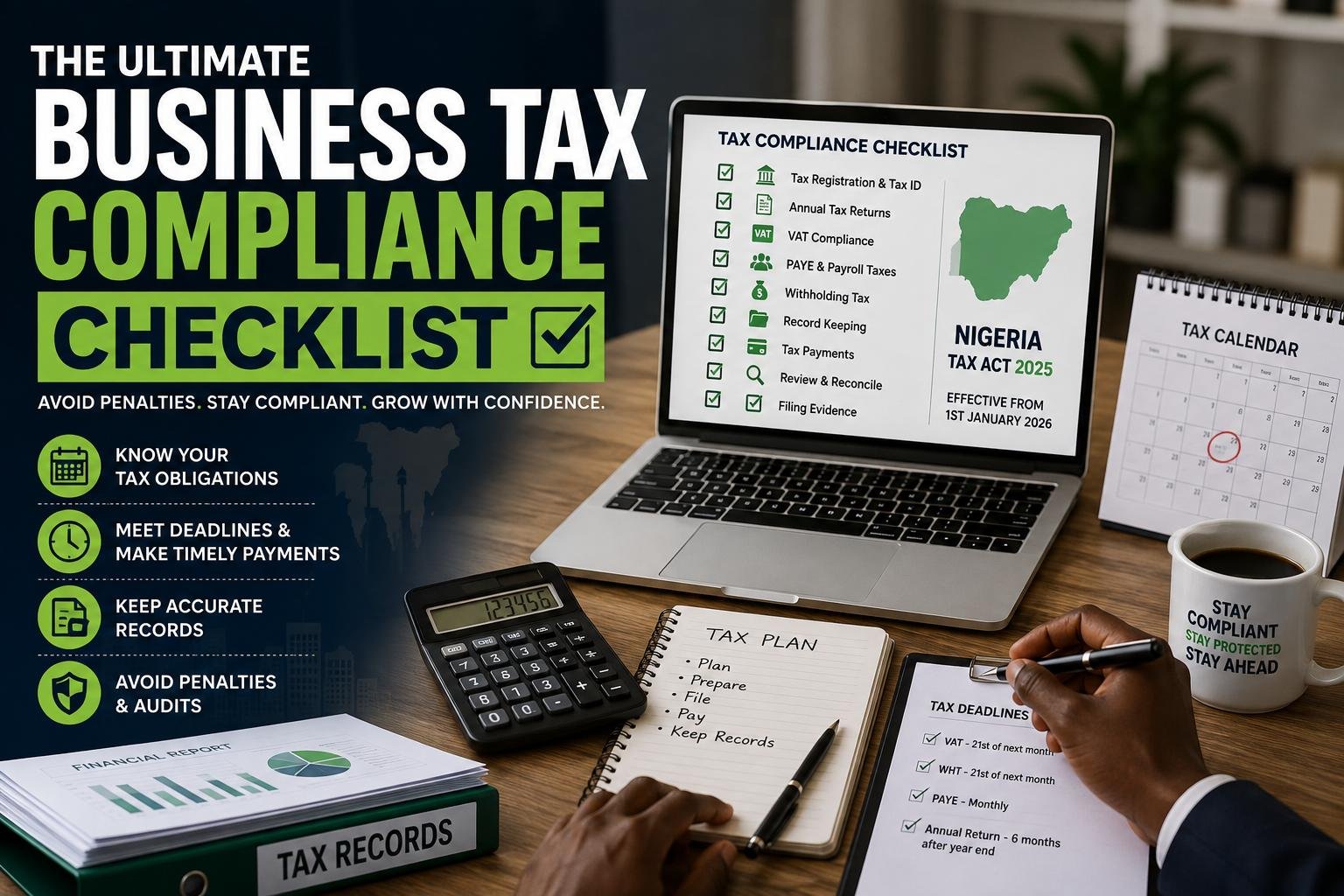 Alt: Business tax compliance checklist for Nigerian businesses