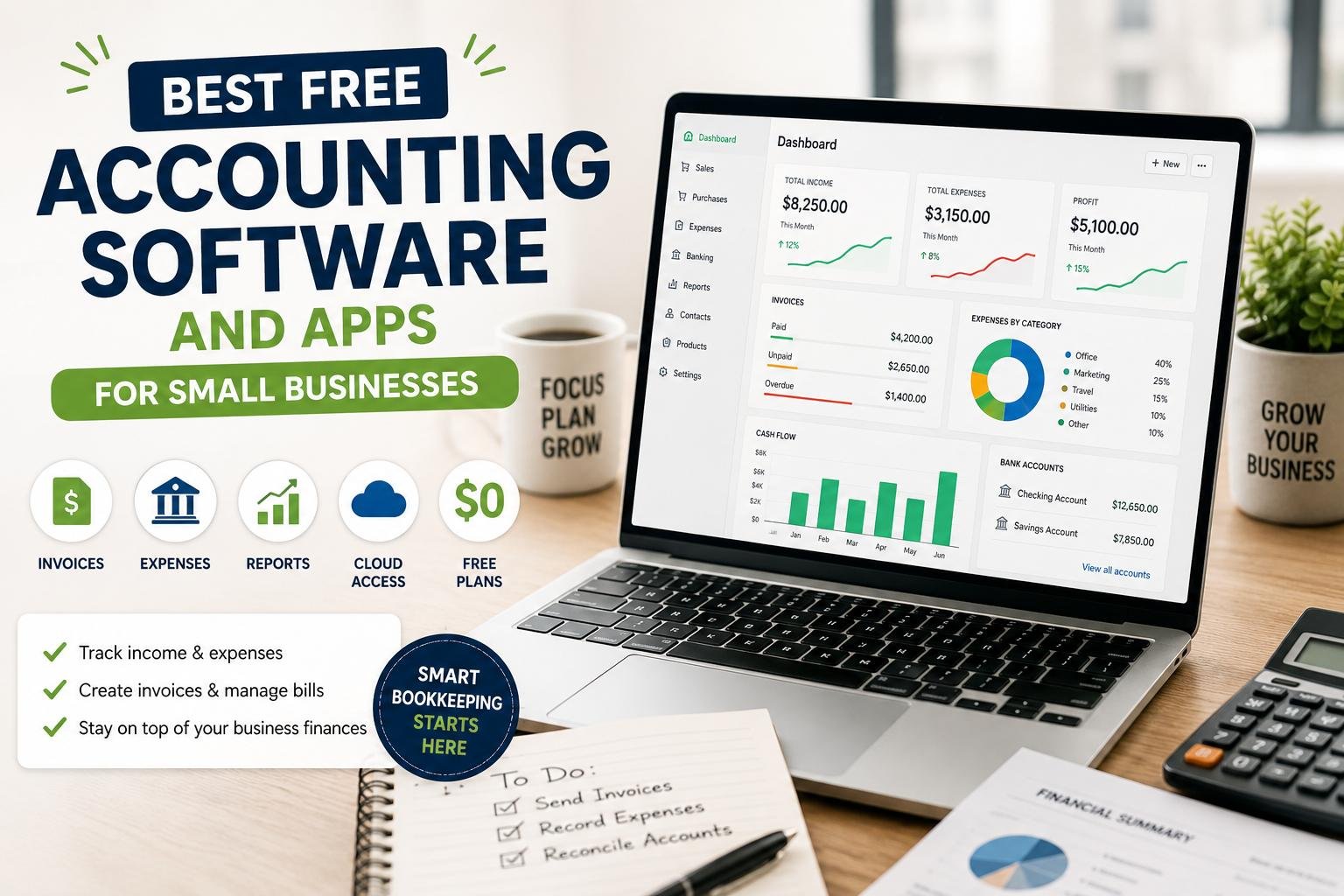 Best Free Accounting Software and Apps for Small Businesses 2 Best free accounting software for small businesses