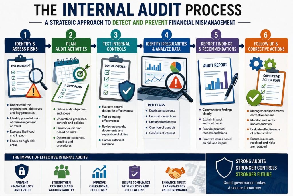 The Role of Internal Audits in Detecting and Preventing Financial Mismanagement 2 Internal audit process for detecting and preventing financial mismanagement