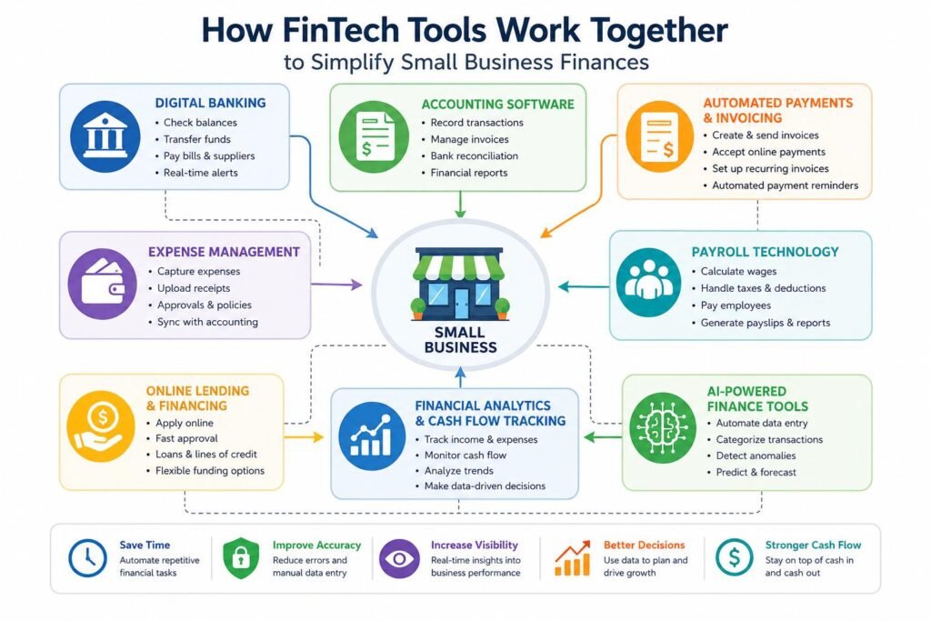 FinTech tools for managing small-business finances
