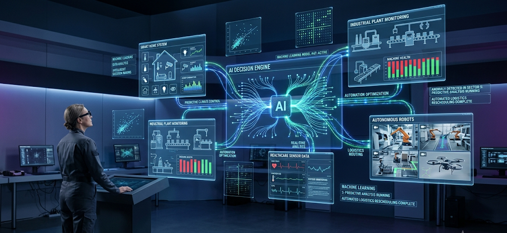 The Future of IoT: 10 Emerging Trends That Will Shape the Next Decade (AI, 5G, Edge Computing) 2 Artificial intelligence powering IoT devices through smart data analysis and automation