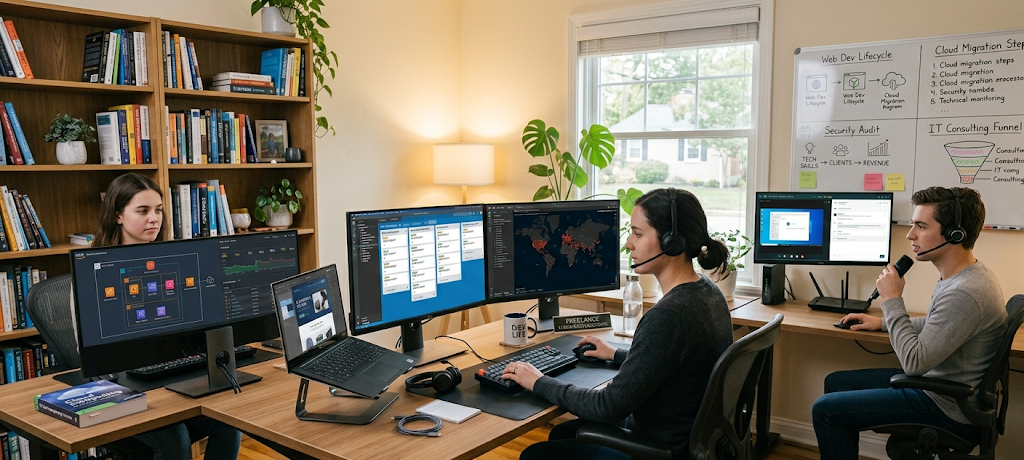 Different high-value IT services offered by freelance technology professionals