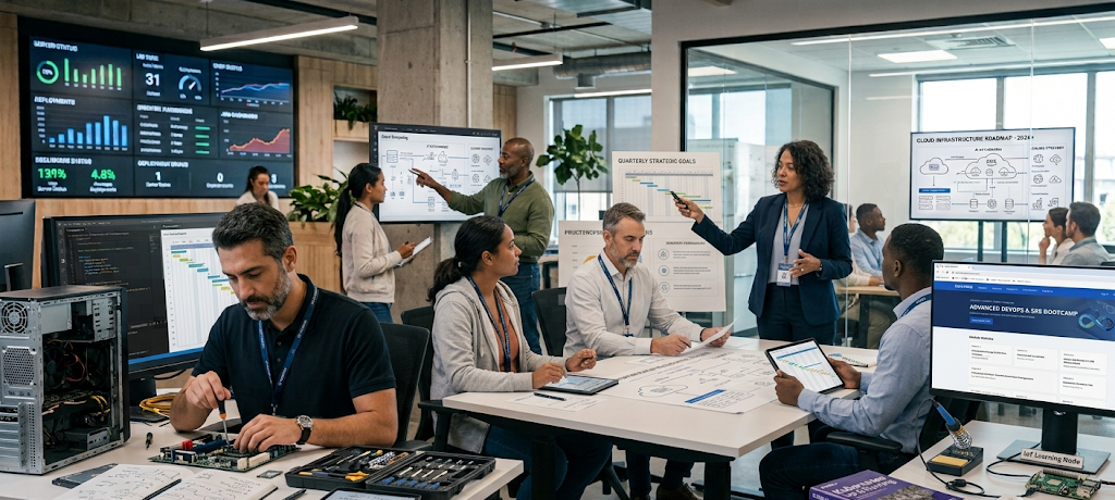 Technology leader managing an IT team and making strategic business decisions