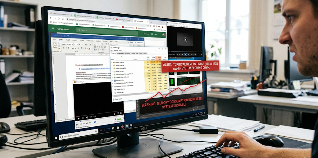 How Does Memory Management Work? RAM, Virtual Memory, and Paging Explained 5 Computer slowing down due to high RAM usage and memory leak problems