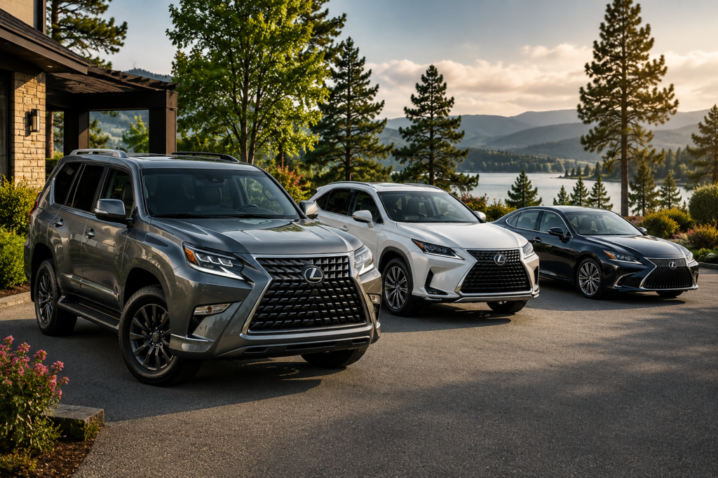 
Lexus GX RX and ES models with strong resale value