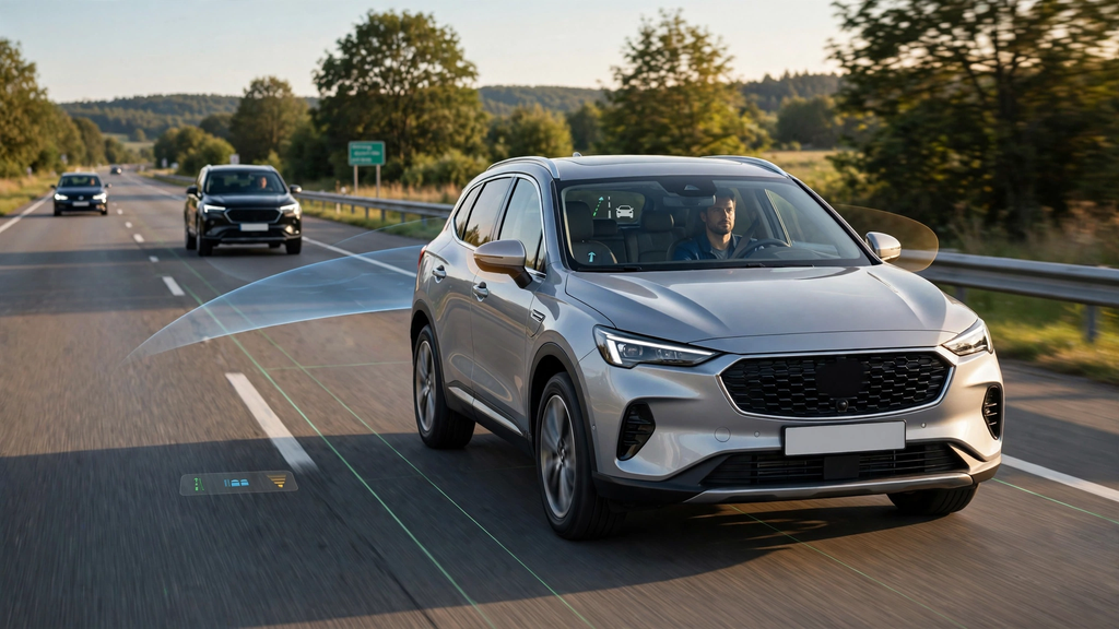 How Advanced Driver Assistance Systems (ADAS) Technology Works in Modern Cars 3
ADAS technology helping a driver with lane keeping, emergency braking, and road awareness