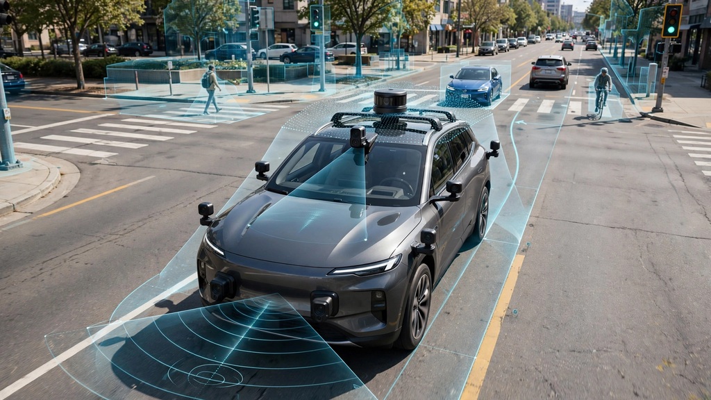 How Self-Driving Cars Work: Autonomous Vehicle Technology Explained 2 Self-driving cars using cameras radar and LiDAR for environmental perception