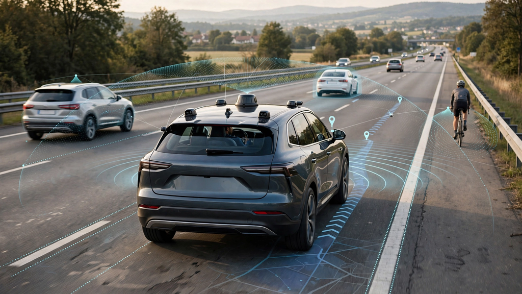 How Self-Driving Cars Work: Autonomous Vehicle Technology Explained 3 Self-driving cars combining AI sensor fusion GPS and vehicle control systems