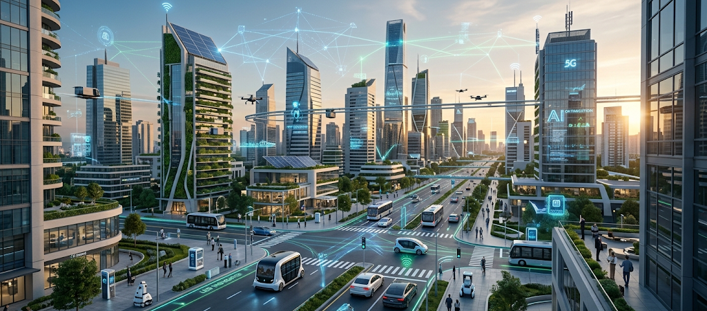Future of IoT technology with artificial intelligence smart cities and connected devices
