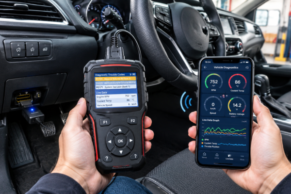 Car diagnostic scanner vs smartphone diagnostic app for vehicle diagnostics