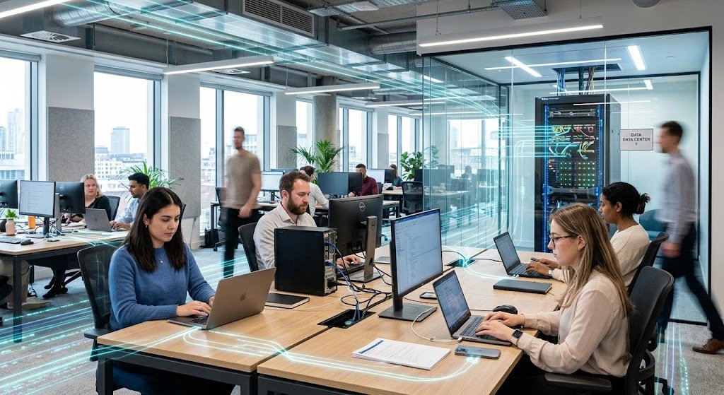 Client-Server Computing in Net-Centric Environments: Architecture, Benefits, and Examples 3 Client-server computing network connecting multiple devices to centralized servers