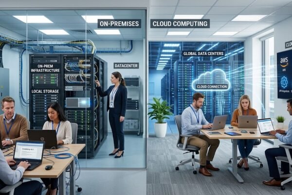 Cloud computing vs traditional computing infrastructure comparison