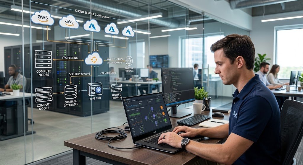 Cloud Computing Services Explained: IaaS, PaaS, and SaaS for Beginners 3 Cloud computing services showing IaaS, PaaS, and SaaS technologies