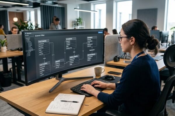 Database normalization and relational database tables