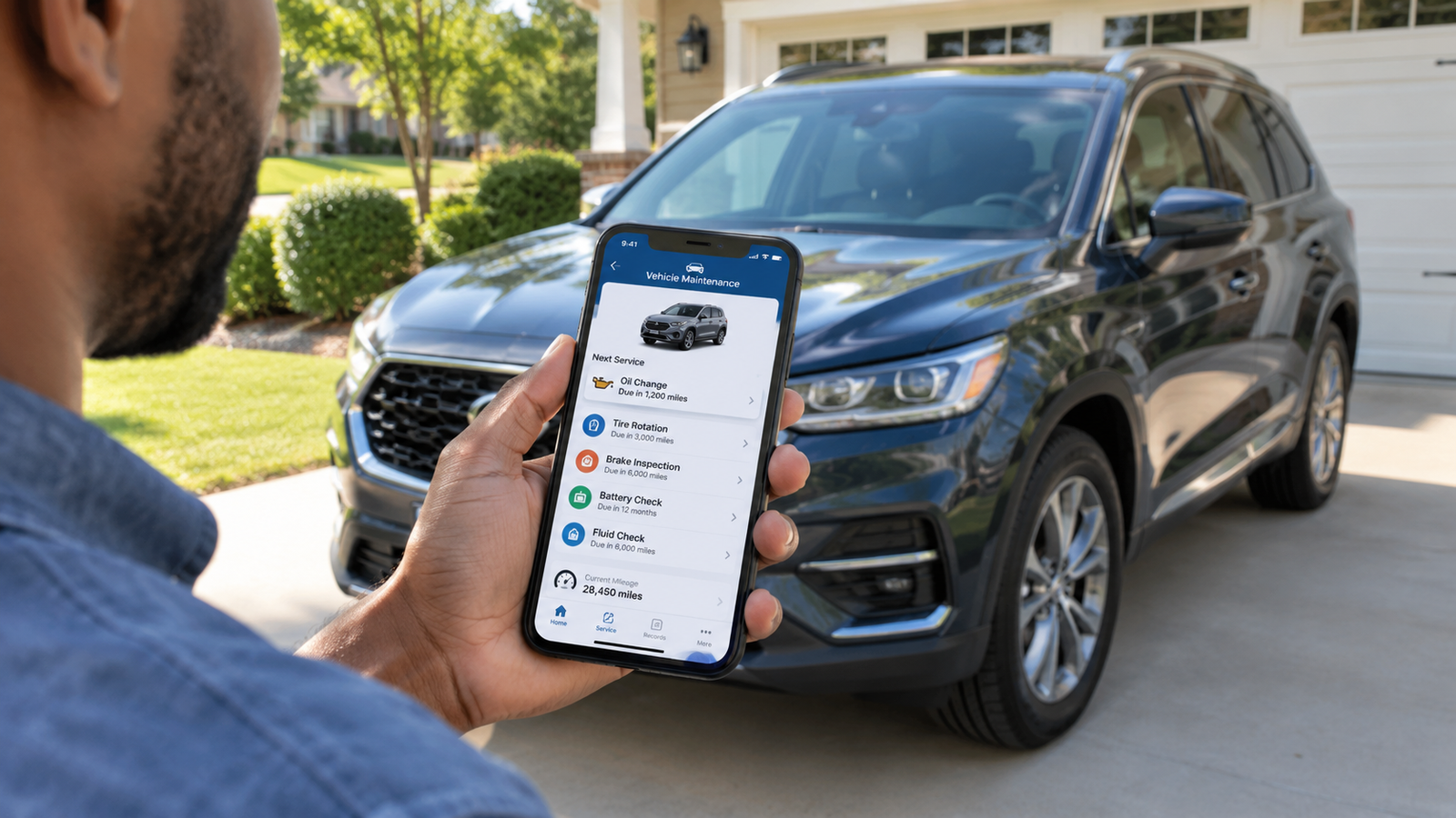 Best Vehicle Maintenance Apps for Managing Your Car Service Schedule 2 Car maintenance apps helping a driver track vehicle service schedules and maintenance reminders