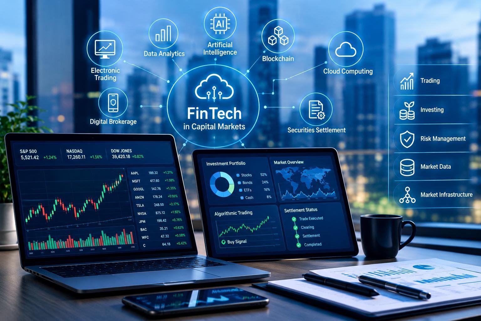 FinTech in Capital Markets: How Technology Is Changing Trading, Investing and Market Infrastructure 2 FinTech transforming capital markets and digital trading