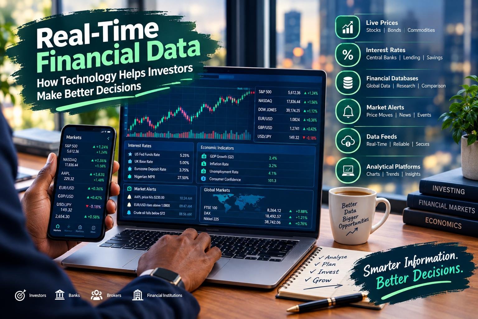 Real-Time Financial Data: How Technology Helps Investors Make Better Decisions 3 Real-time financial data dashboard for investors