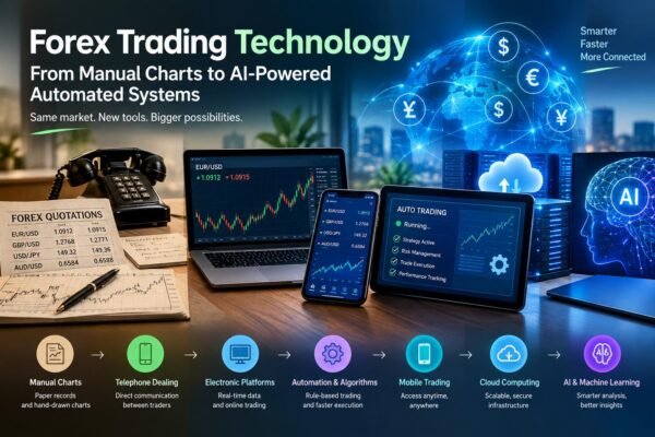 Forex trading technology from manual charts to AI-powered systems
