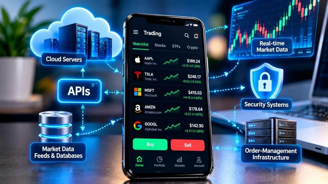 Technology behind mobile trading apps and investment platforms