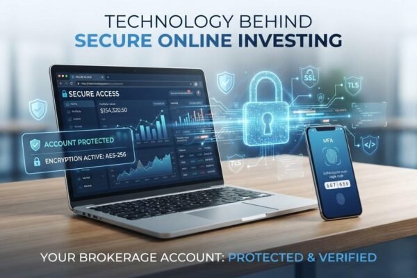 Technology behind secure online investing and digital brokerage accounts