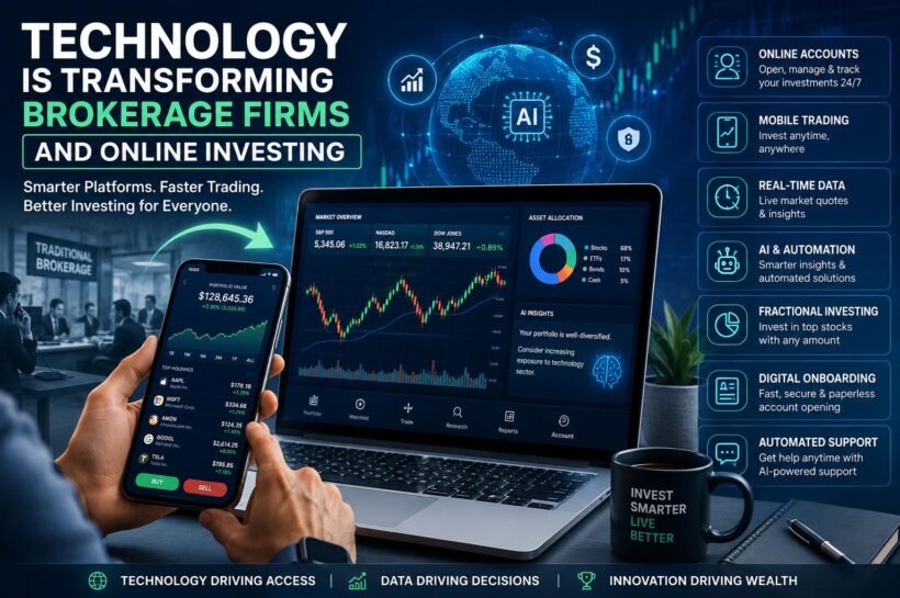 Technology transforming brokerage firms and online investing